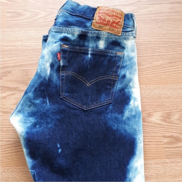 Tie dyed Levi’s 501 jeans - Picture 2 of 8